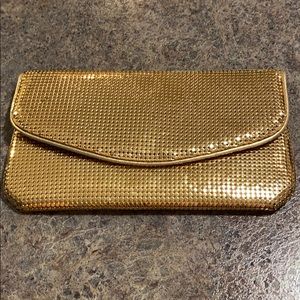 Whiting and Davis gold clutch